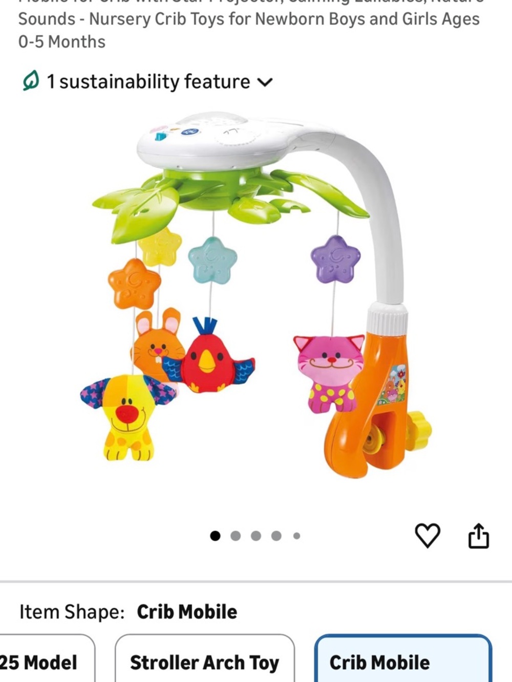 Colorful Crib Mobile for Babies - Multicolor